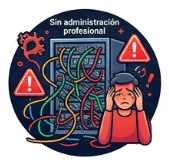 Sin administración profesional